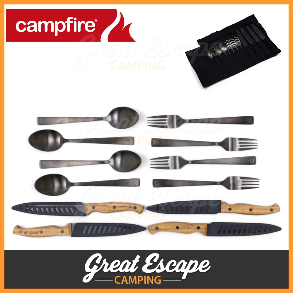 Campfire Cutlery Set - 12PC 6 Campfire Cutlery Set - 12PC - Image 6