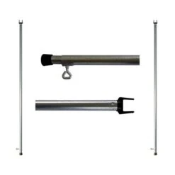 Supex Pole 9' Heavy Duty Tarp Pole With Square U 2 Pack