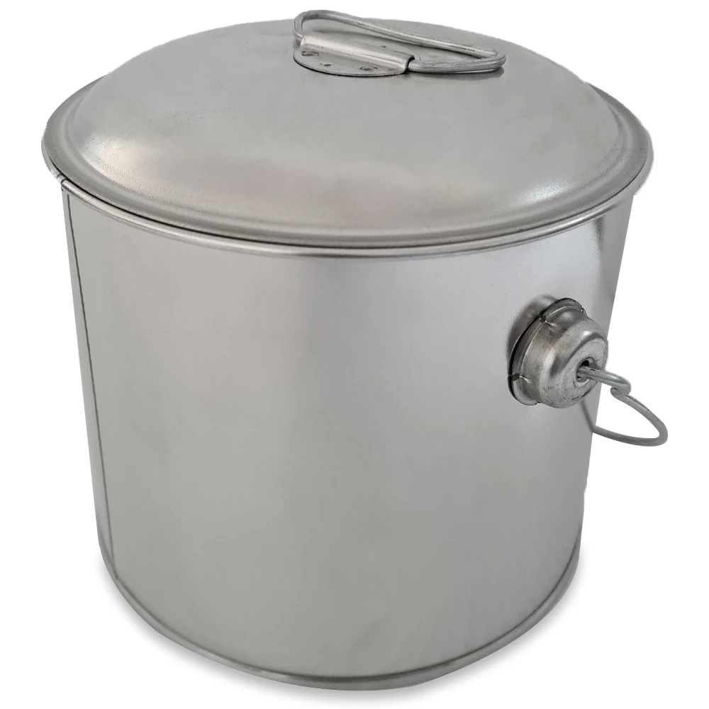 Campfire 6L Tin Billy Can With Lid 1 Campfire 6L Tin Billy Can With Lid