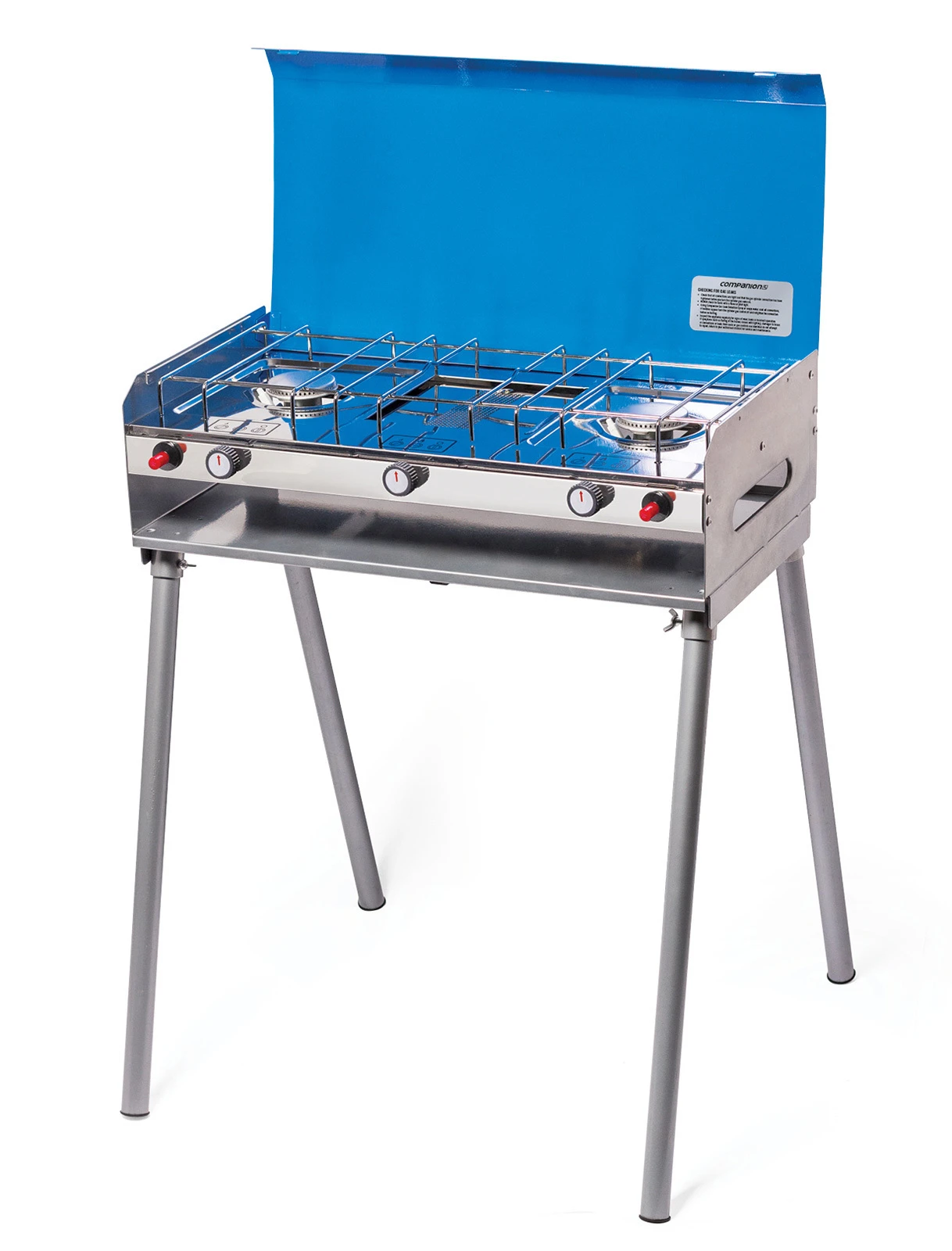 Companion 2 Burner RV Stove With Grill And Legs 1 Companion 2 Burner RV Stove With Grill And Legs