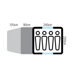 OZtrail Tasman 4V Plus Dome Tent 7 OZtrail Tasman 4V Plus Dome Tent -Oztrail DTMTAS4VP D 3