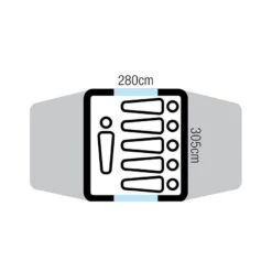 OZtrail Tasman 6V Dome Tent -Oztrail DTMTAS6V D 4