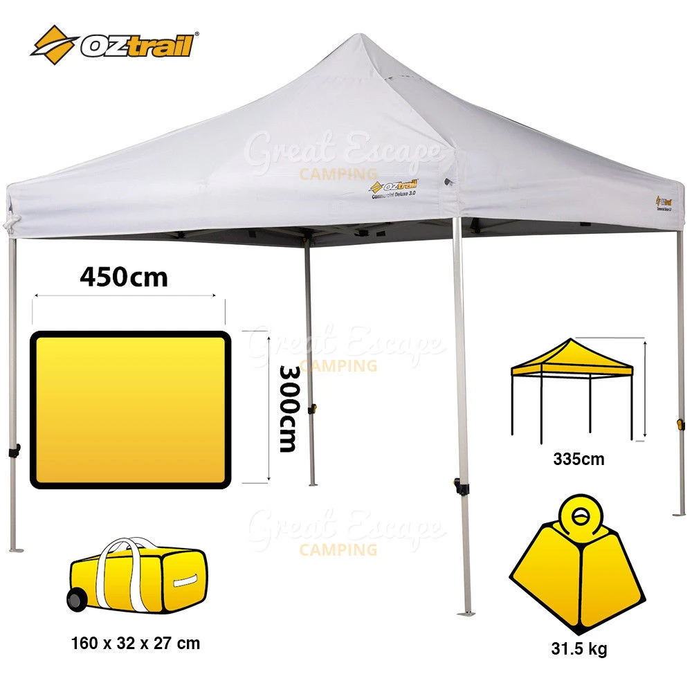 OZtrail Commercial Deluxe Gazebo 4.5 2 OZtrail Commercial Deluxe Gazebo 4.5 - Image 2