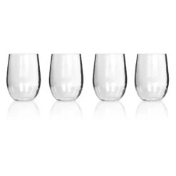 Everclear Tritan Stemless Wine Glass 4 Pack