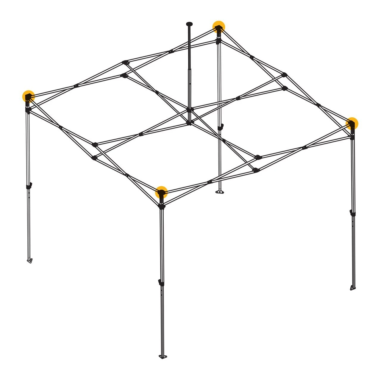 OZtrail Deluxe Gazebo Top Corner Junction Hub 2 OZtrail Deluxe Gazebo Top Corner Junction Hub - Image 2